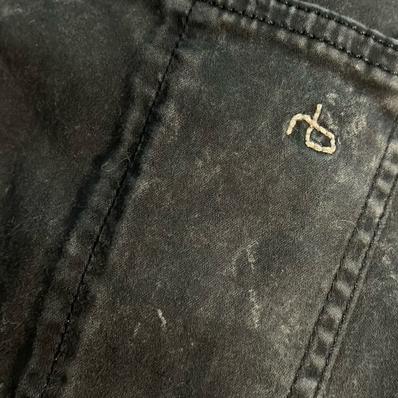 Rag & Bone The Legging Skinny Jeans in Rosebowl Black Size 28, Worn 2x - Picture 8 of 12